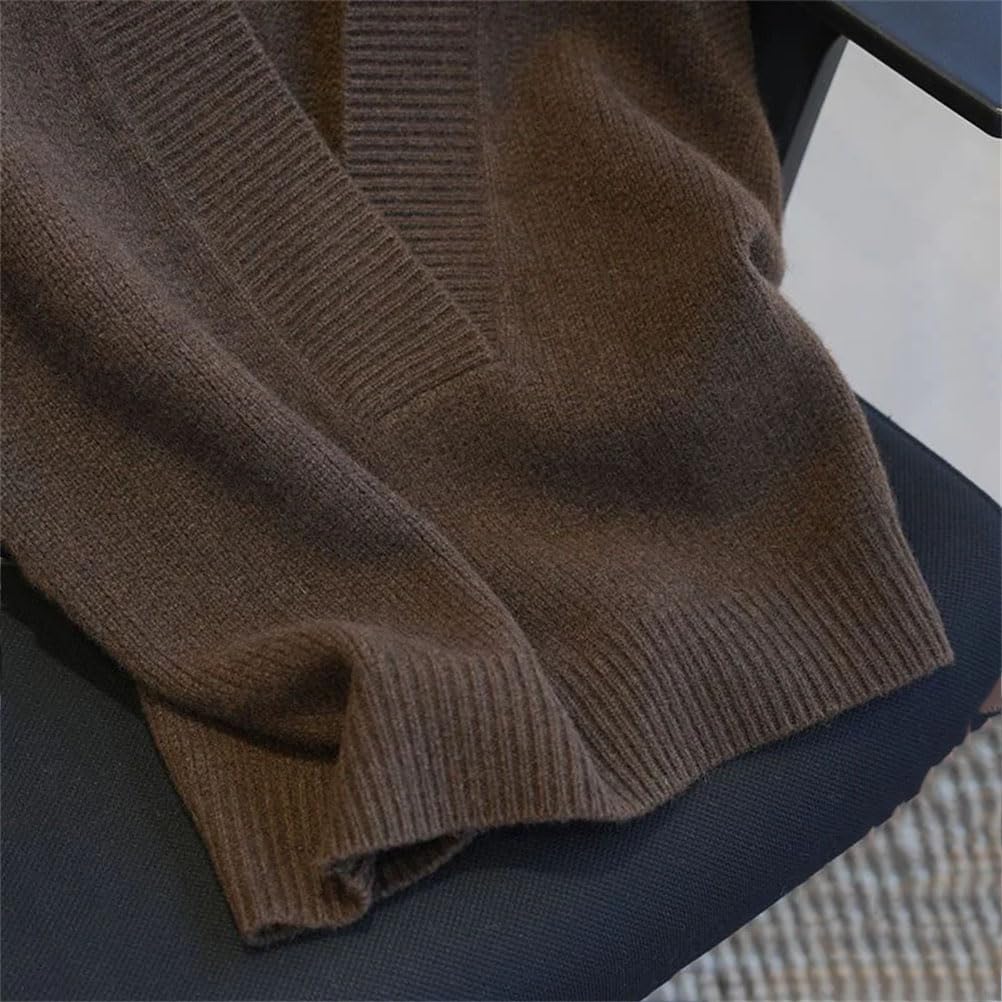 Maglione lavorato a maglia da donna Top da donna senza maniche con scollo a V solido pullover gilet femminile casual con scollo a V solido