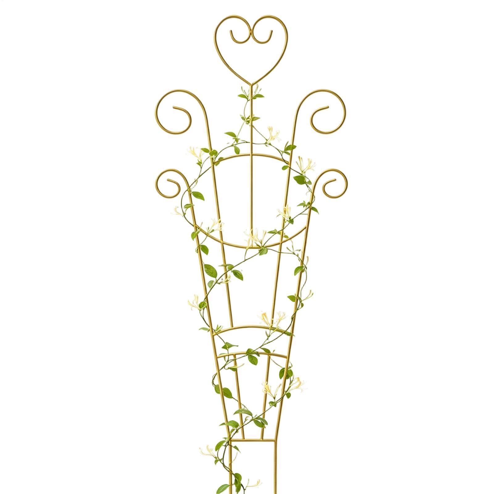 Soporte de enrejado de metal para plantas trepadoras rejilla de jardín negra 76x27 cm