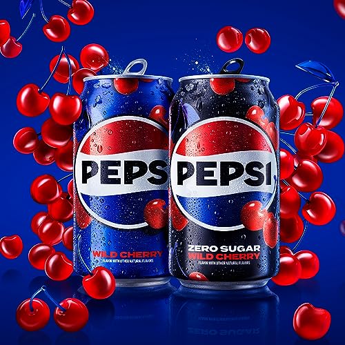 Image of Pepsi Wild Cherry Soda Mini Cans, 7.5 Ounce Mini Cans (Two packs of 10) (Packaging May Vary)​