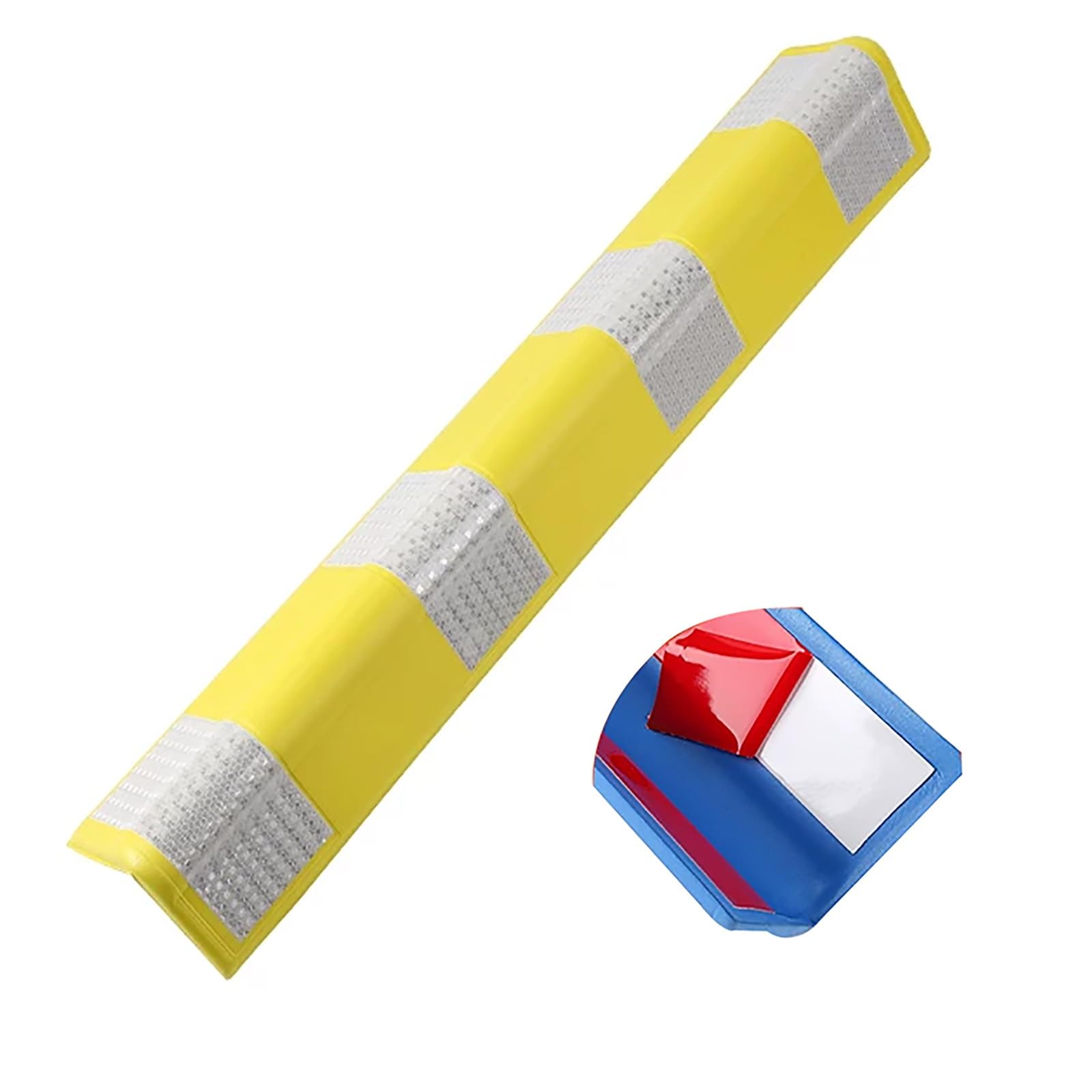 High Intensity Reflective Car Corner Guards for Night Visibility, Impact Protection, Weatherproof Reflective Safety Tape for Roads, Trailers, Construction(Yellow)