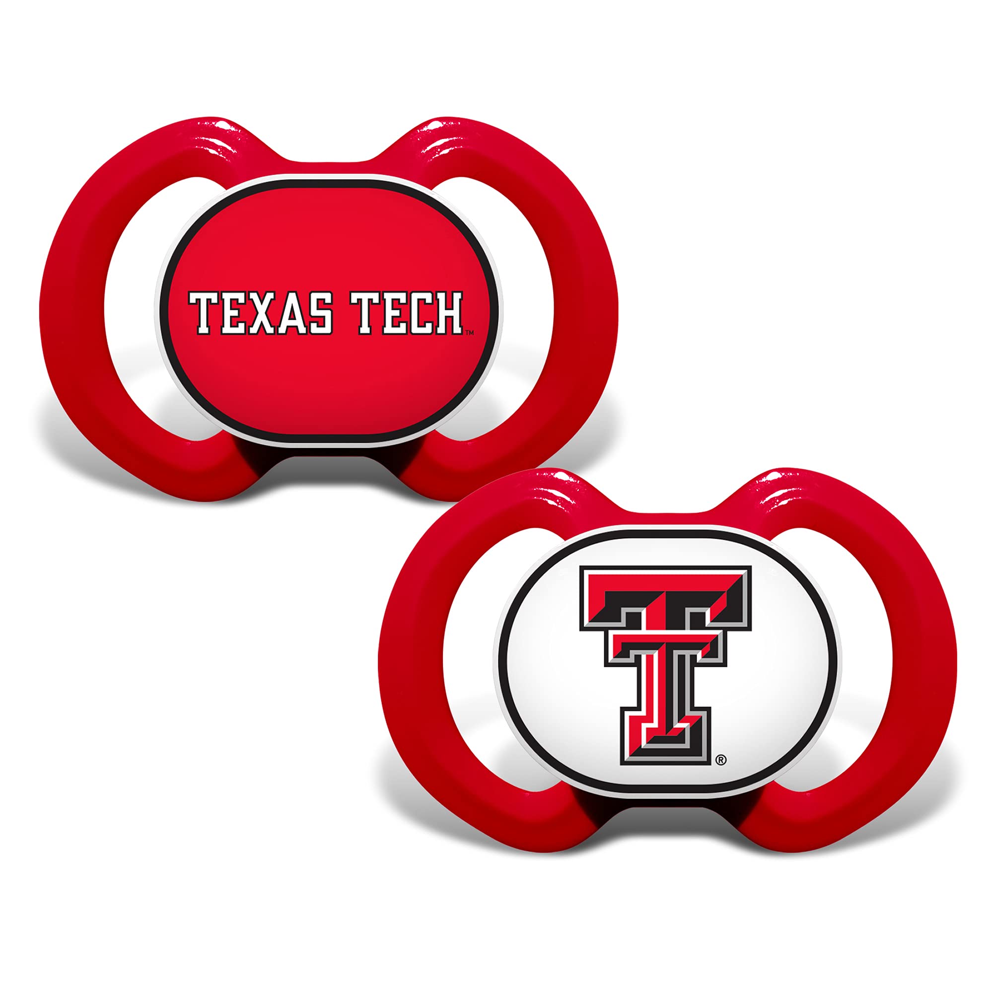 Baby Fanatic Pacifier 2-Pack - NCAA Texas Tech Red Raiders - Officially Licensed League Gear
