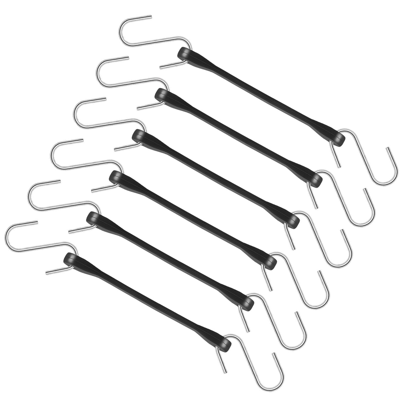 Nucelit Of 6 Strong Elastic Rubber Belts Safe SECOND Fasteners for Outdoor Backpacking Storage and Organizing Modifiable SECOND Hook Spring Cables
