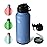 BOTTLE BOTTLE 32 oz Insulated Water Bottle Stainless Steel Sport Water Bottle with Straw Dual-use Lid Design for Gym with Pill Box (sky summer)