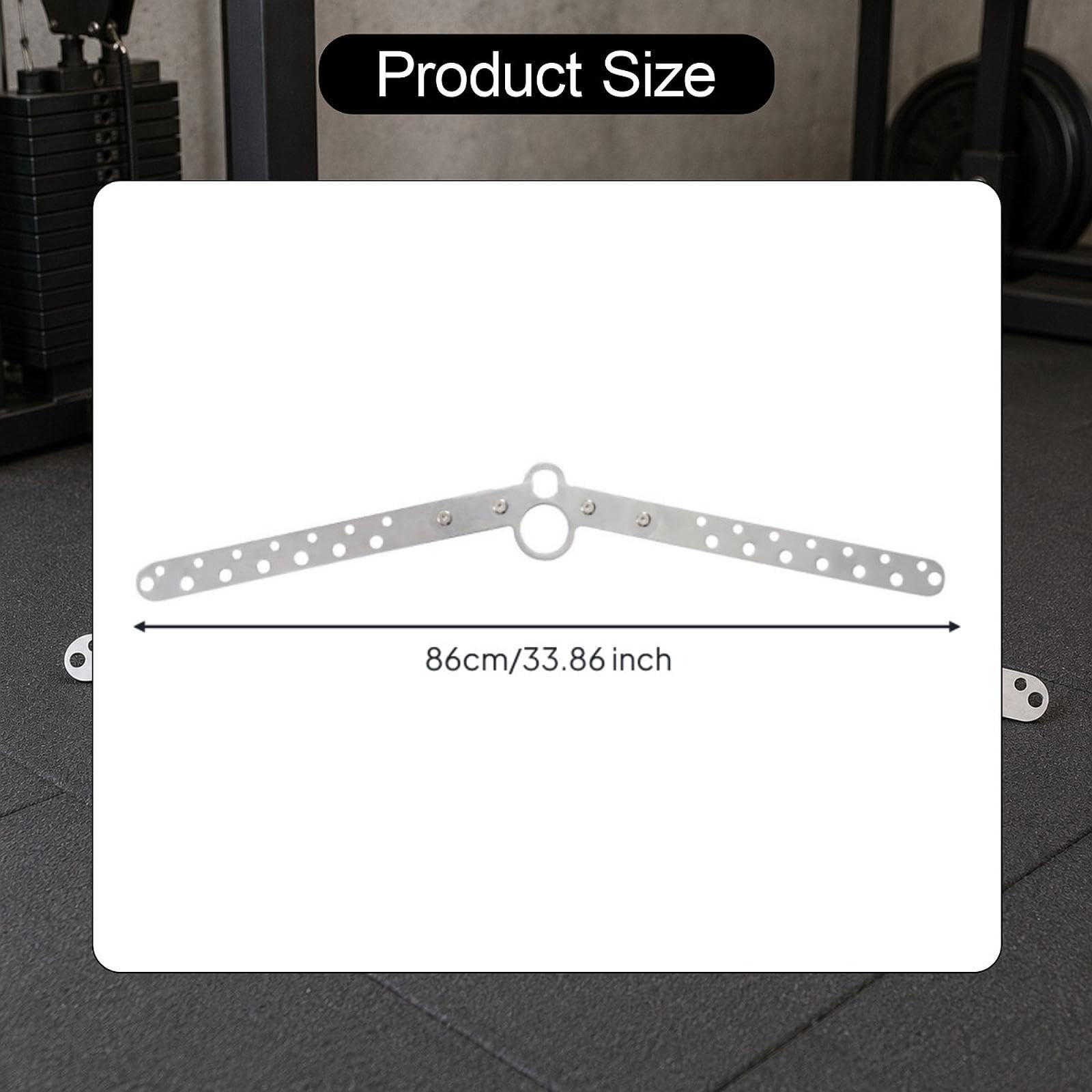 Oshhni Barra de Polea LAT Multifunción para Máquina de Poleas, Ideal para Entrenamiento de Musculación en Interiores.