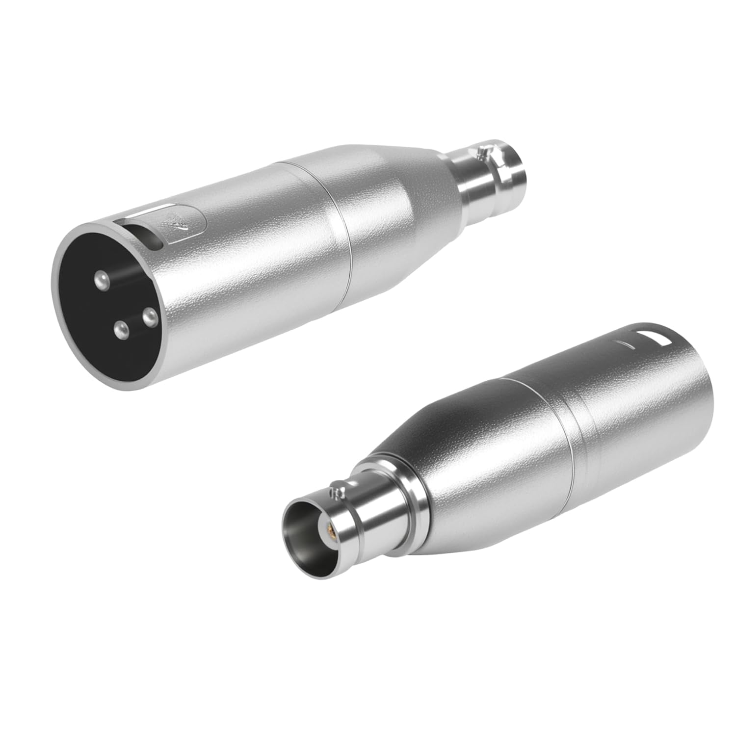 Adaptador XLR a BNC Macho 3 Pines a Hembra BNC 2 Unidades