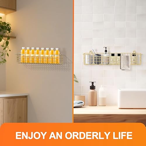 Miniatura 9 de Estante para especias, paquete de 4 organizadores de condimentos, soporte de pared para organización de almacenamiento de cocina, estante de