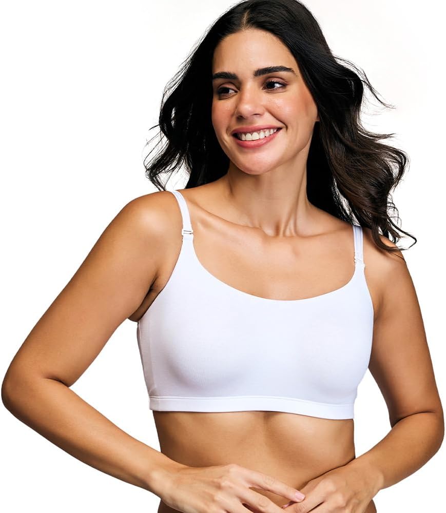 NYKD (NYB165 Cotton Non Padded & Non Wired Full Coverage Slip On T-Shirt Bra for Women | Easy Breezy Soft Fabric with Hidden Shaper Sling for No Side Bulge & Detachable Strap