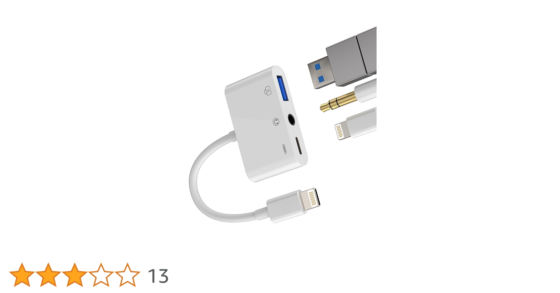 よしこ Apple純正イヤホンアダプター付、typeAライトニングケーブル よしこ Apple純正イヤホンアダプター付、typeAライトニングケーブル