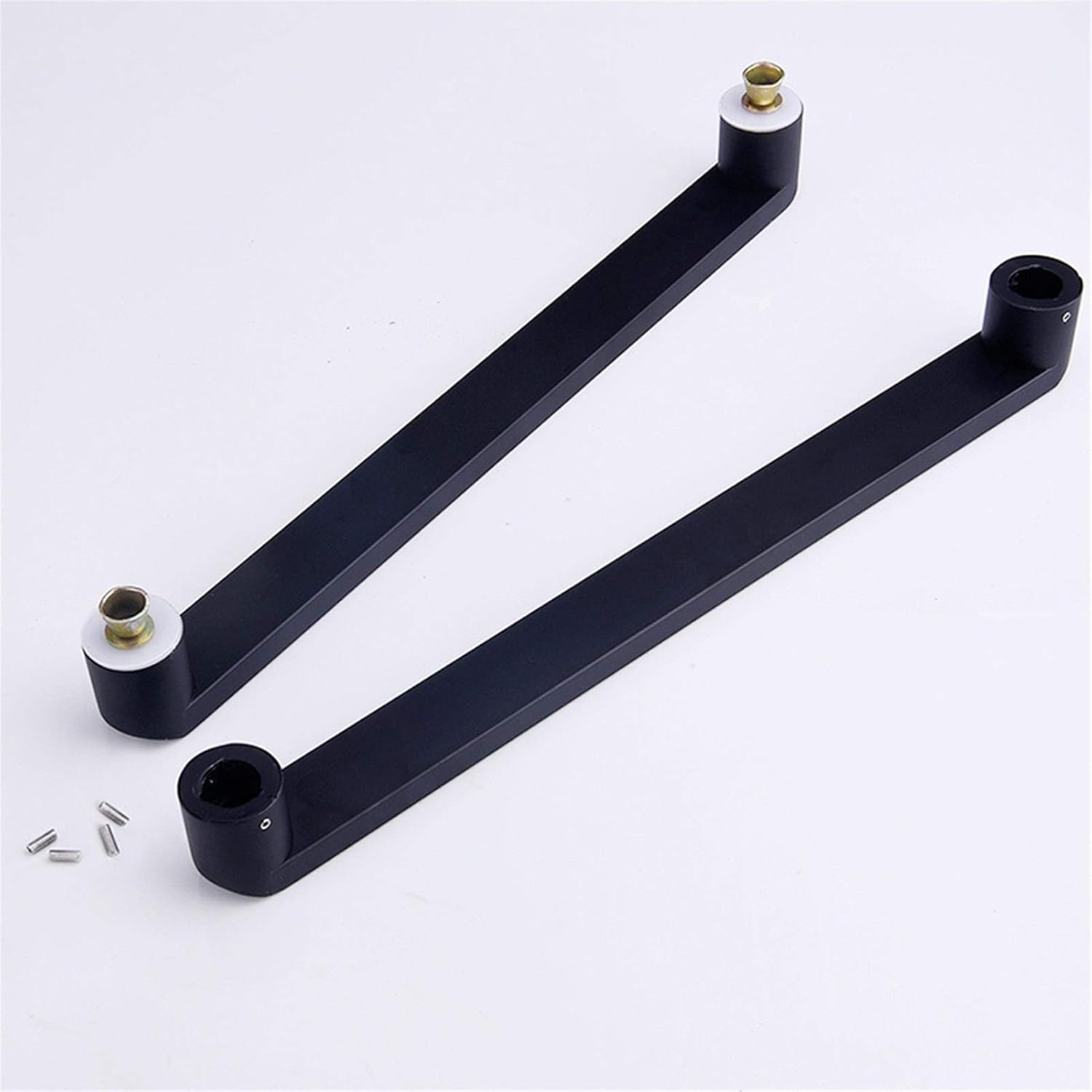 Replacement Shower, Stainless Steel Pull Push Door Handle Sets, Hole-to-Hole 27.5/30/40/44/50/60/80Cm,Black,600Mm