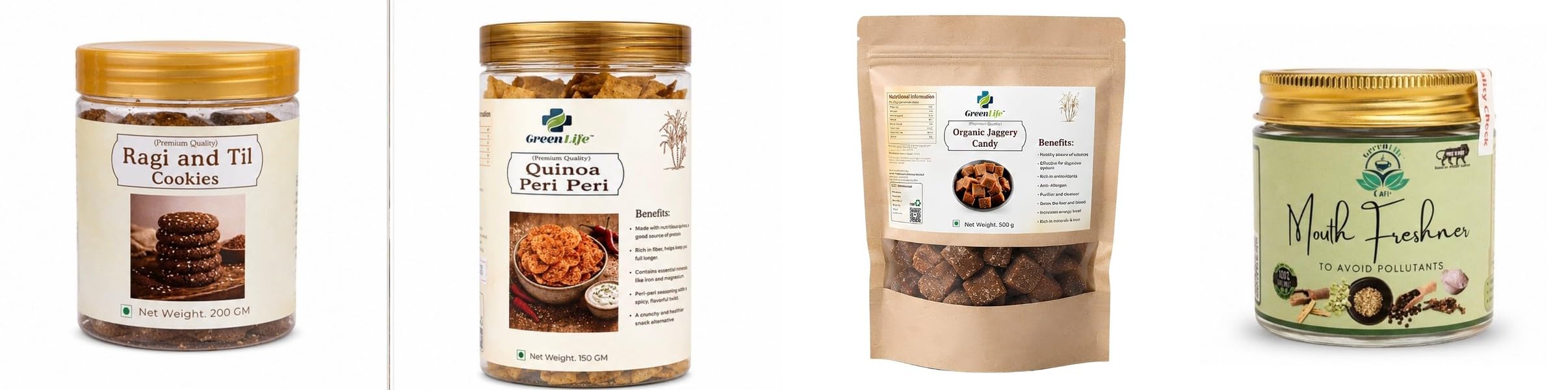 Ragi and Til Cookies | Finger Millet & Sesame | 200gQuinoa Peri Chips | Spicy Baked Quinoa | 150gOats & Onion | Oats | Crispy Flavor-image-18