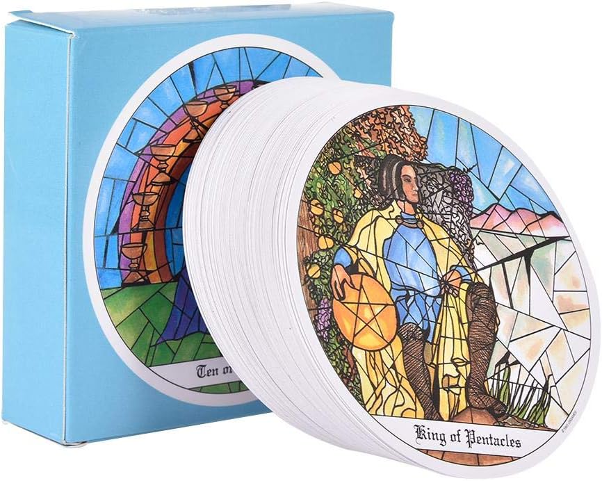 78 Tarot Of The Cloisters, Round Tarot Cards, Clone Card Games, Full English Cards, 93 Years Out Of Tarot Cards, Rare Cards, Collectibles