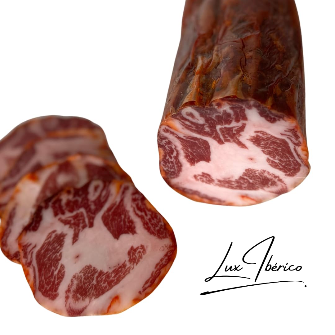 LUX IBÉRICO - Coppa Ibérica – Embutido Tradicional - Origen Extremadura - Envasado al Vacío - 600g