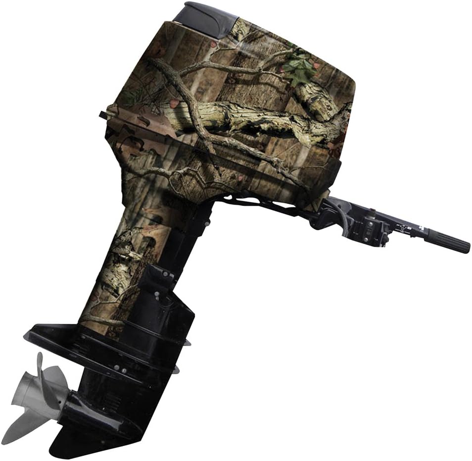 Mossy Oak Graphics 10005-40-BL Bottomland Camo Boat Motor Wrap Kit - Easy to Install Vinyl Wrap with Matte Finish - 40 HP Or Less Kit