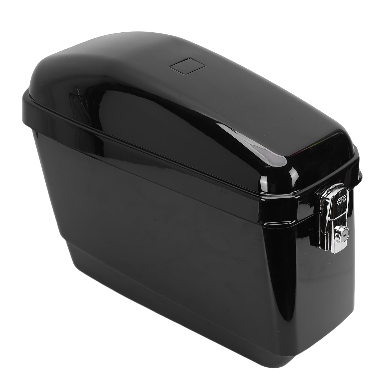 Sacoches Rigides Noires Brillantes de 45l, avec Serrure, Rangement sécurisé, Kit de Montage étanche pour Valise Latérale de Moto
