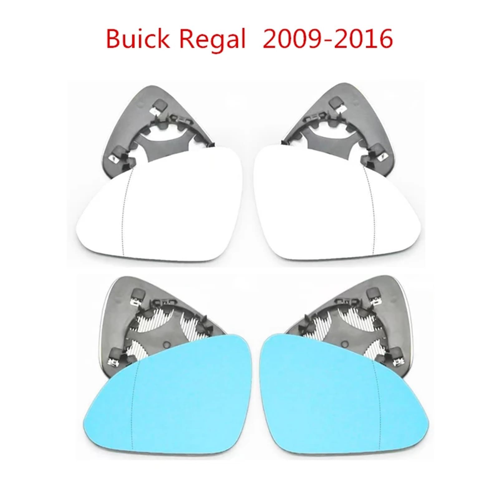 Vetro Dello Specchietto Retrovisore Specchietto retrovisore laterale in vetro per Buick Regal, lente per specchietto riscaldato installare(Blue Left)