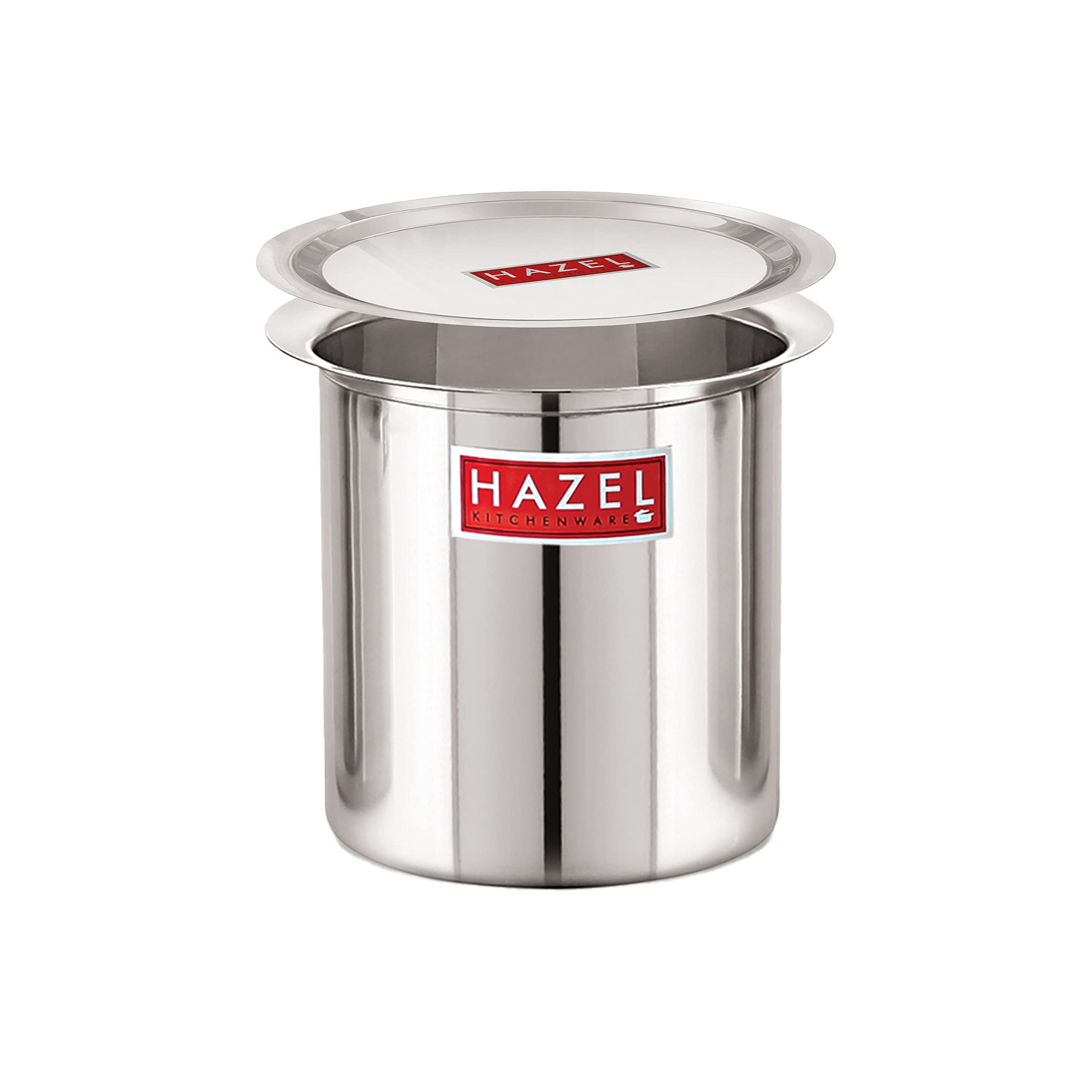 HAZEL Steel Milk Pot with Lid |Stainless Steel Milk Boiler Container | Milk Boiling Vessel Gunj for Kitchen, 4000 ML
