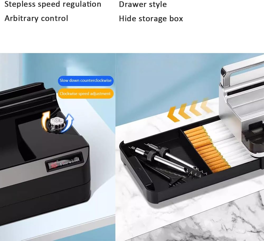 Portable Automatic Roller Maker 3000Mah Plug in Cigarette Injector Roller with Counting Function 5.5/6.5/8mm Tube