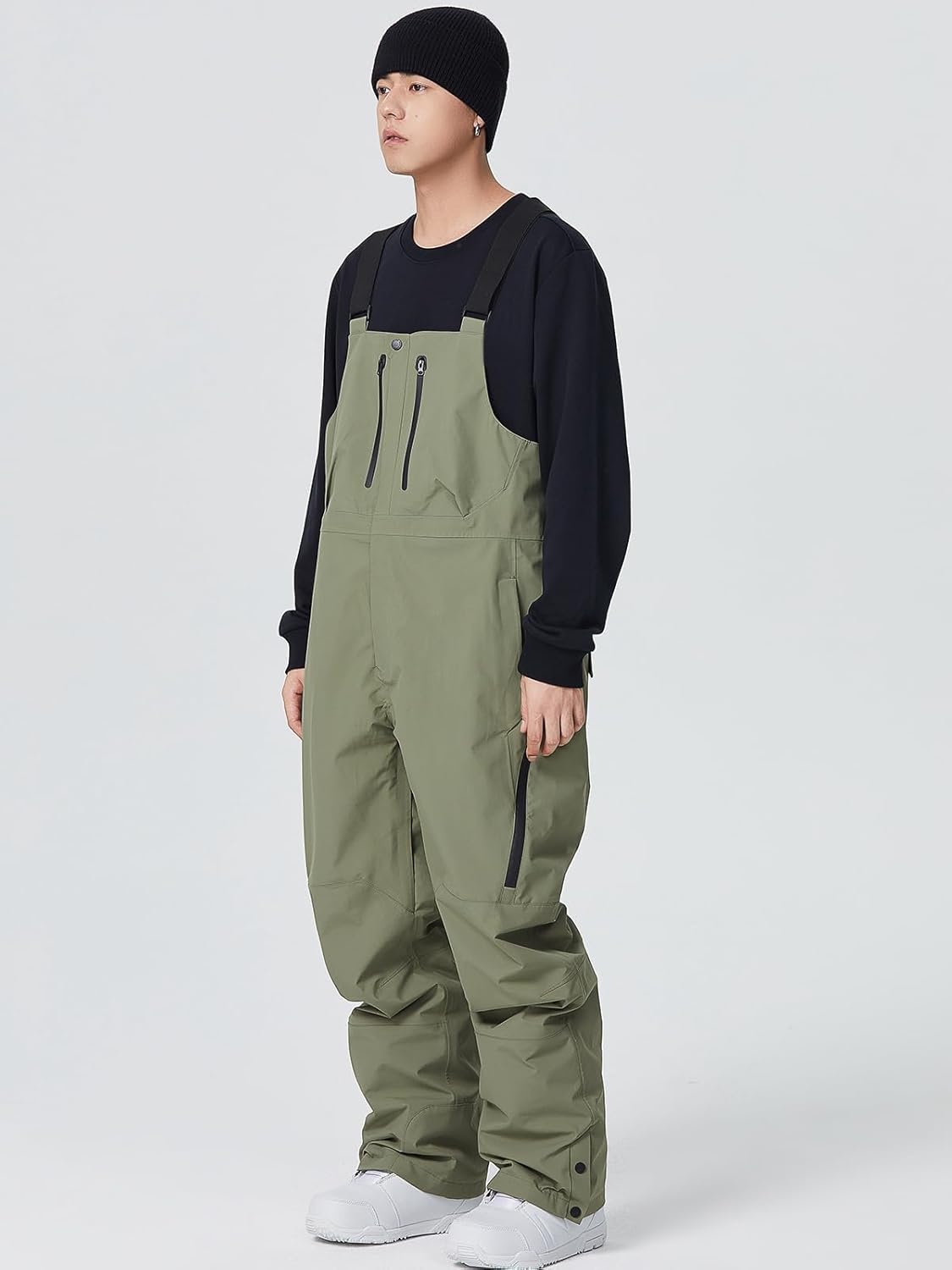 Men's Waterproof Ski Bibs Winter Snow Pants Overalls Snowboarding Pant for Outdoor Sports - Image 5