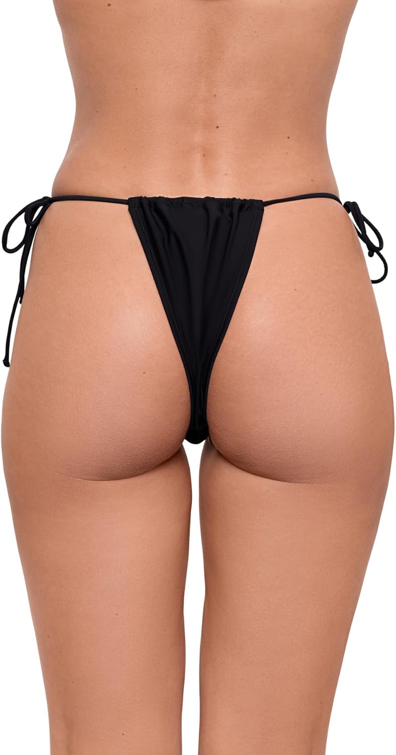Sports Illustrated Womens String Tie Side Tanga Bikini Bottom - Image 2