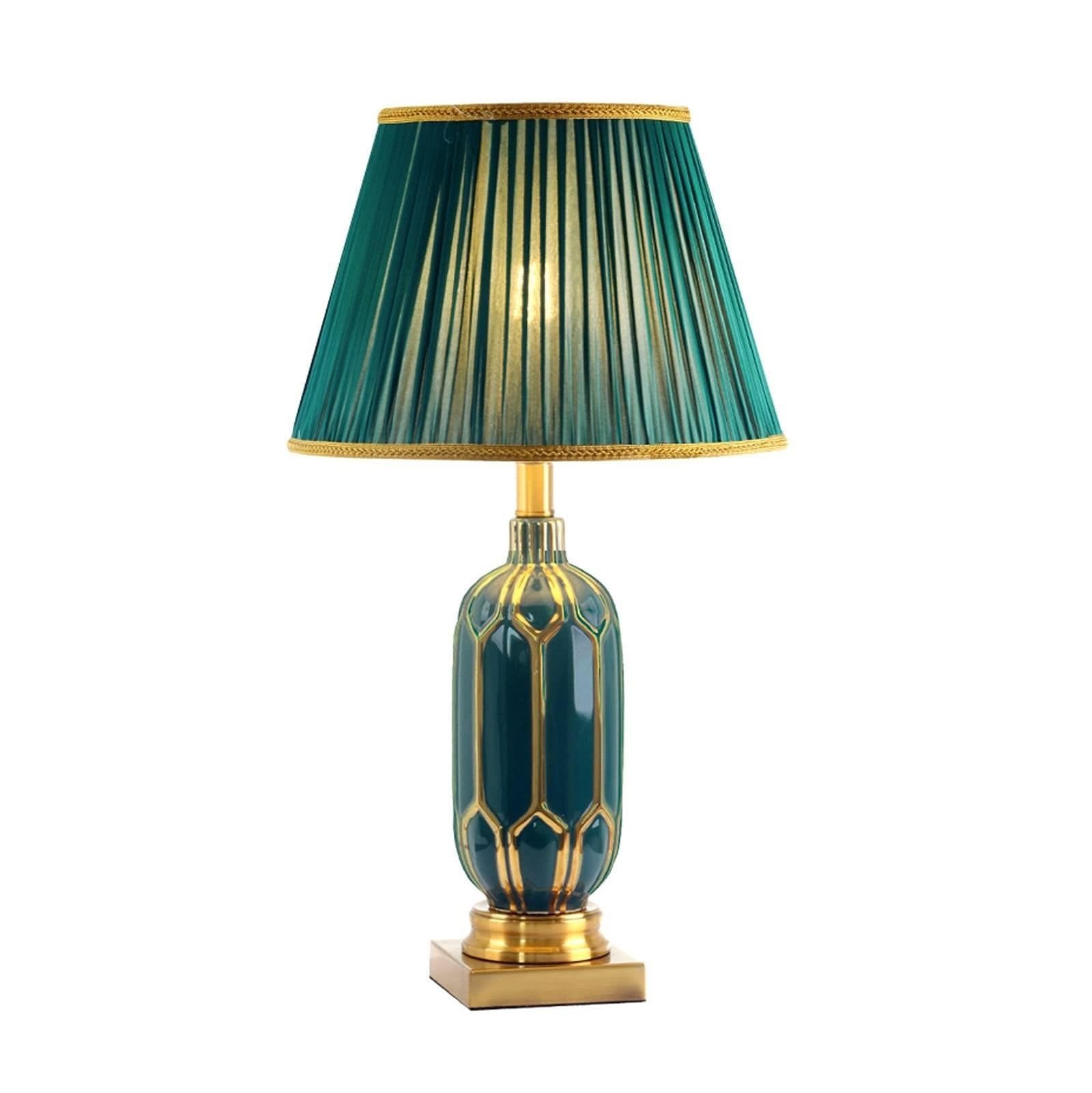 Lampada da tavolo ceramica nordica, lampada comodino minimalista moderna