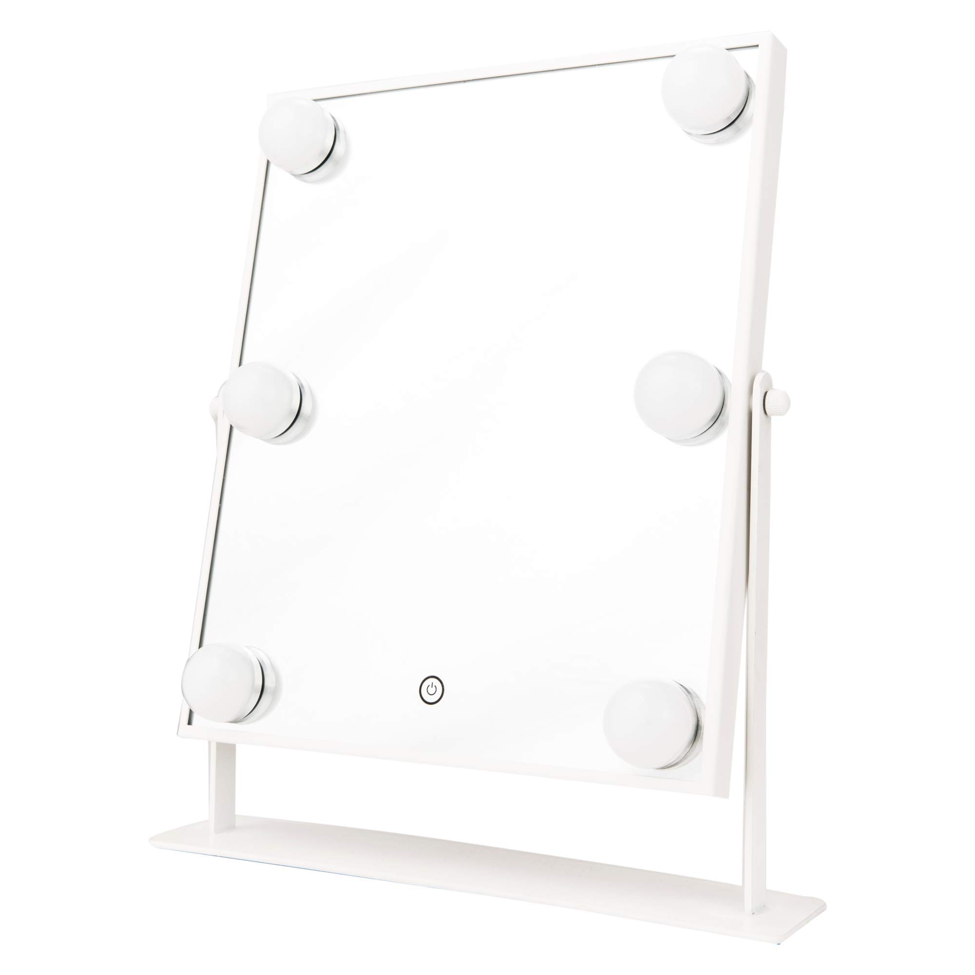 Danielle Creations Hollywood Mirror with Lights, Freestanding Tabletop Mirror – White