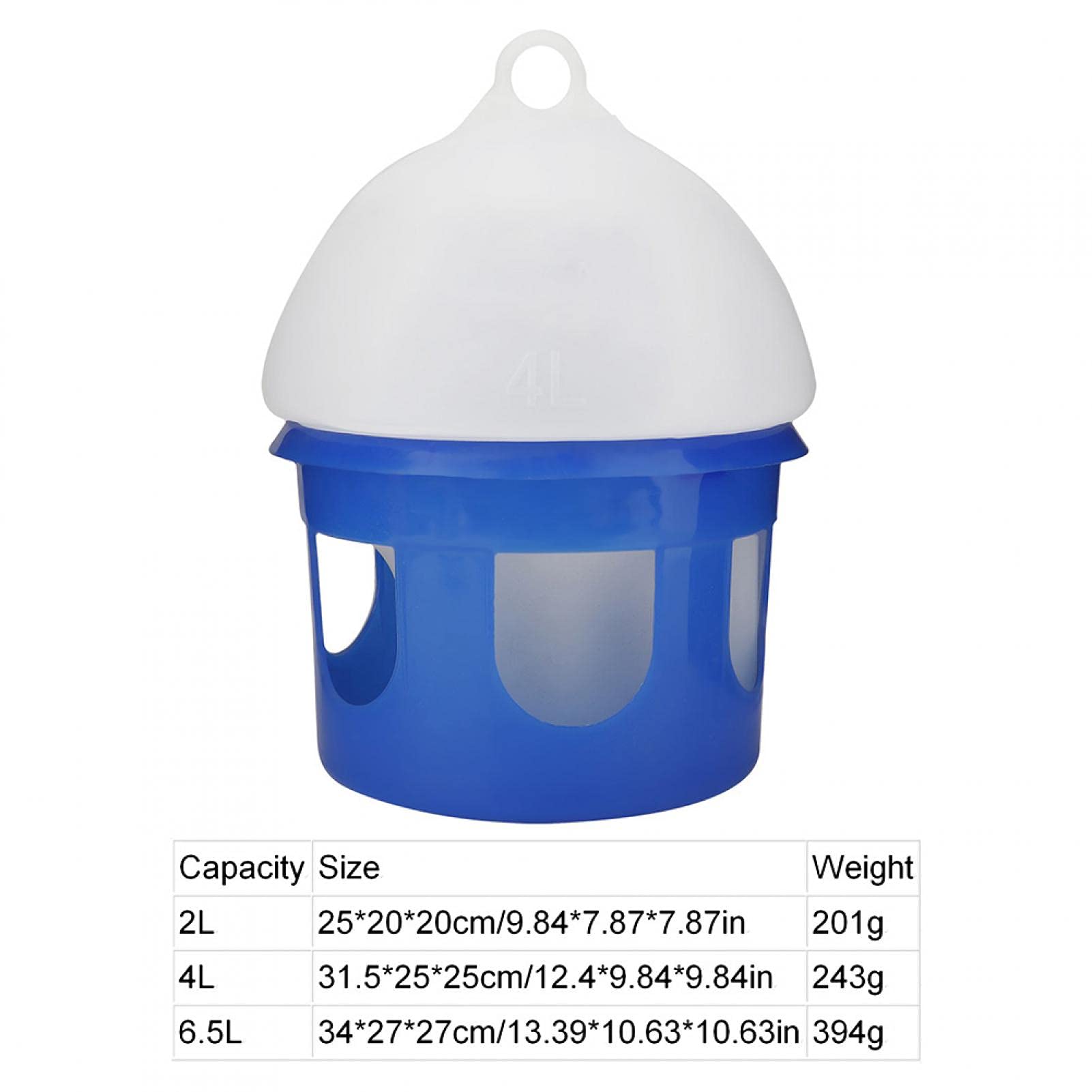 Raguso Distributeur Automatique de Pigeons de Grande Capacité Abreuvoir de Pigeon Fontaine à Boire Automatique Accessoires pour Animaux de Compagnie pour Perroquets de Pigeons(4L)