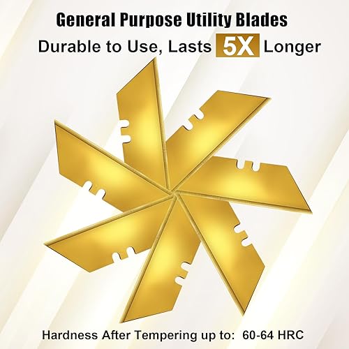 Miniatura 36 de Vickay SK5 - Paquete de 60 cuchillas de repuesto de acero resistente con estuche de plástico, cuchillas de afeitar de tamaño estándar