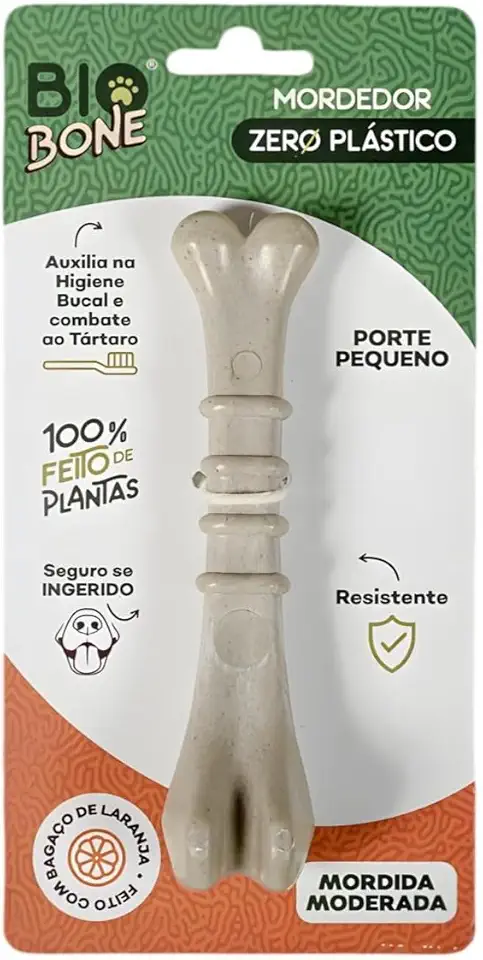 Ossinho Natural Para Cachorro Biobone Cana Laranja Madeira P (Ossinho Laranja, P)