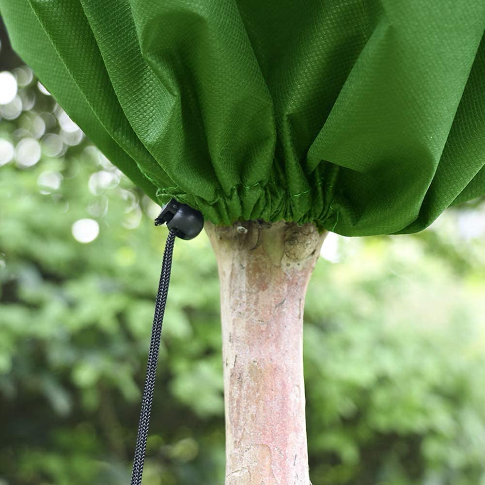 Schutzhülle für Pflanzen, Kübelpflanzensack Winterschutz Kälteschutz Reißfest Frostschutzhaube Wiederverwendbar mit Zugband Für Kübelpflanzen und Rosen Olivenbaum Palmen (200*240cm zipper,green)