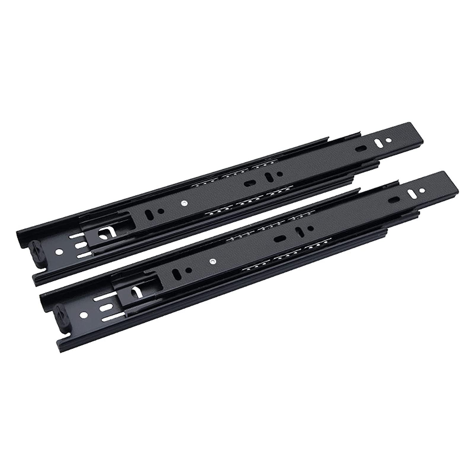 JMYSDDrawer Ball Bearing Slides,Push to Open Drawer Runners Cabinet Drawer Slides, Heavy Duty Full Extension Steel Track