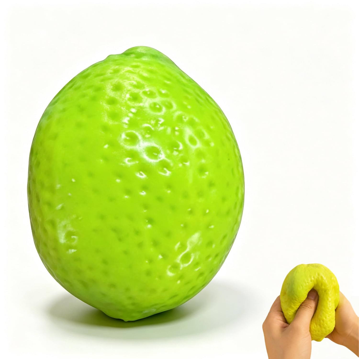 Babuman Crunchy Lemon Squishy, Color Changing Lemon Asmr Stress Ball, Slow Rising Crunchy Chameleon Squishy for Stress Relief, Textured Sensory Ball for Anxiety Management Party Favors — image 1
