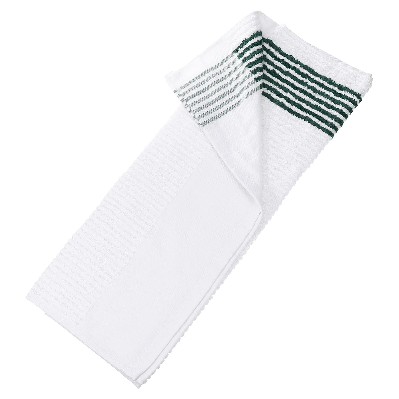 Serviette de golf pour sac de golf de style traditionnel blanc et vert 1 Pcs