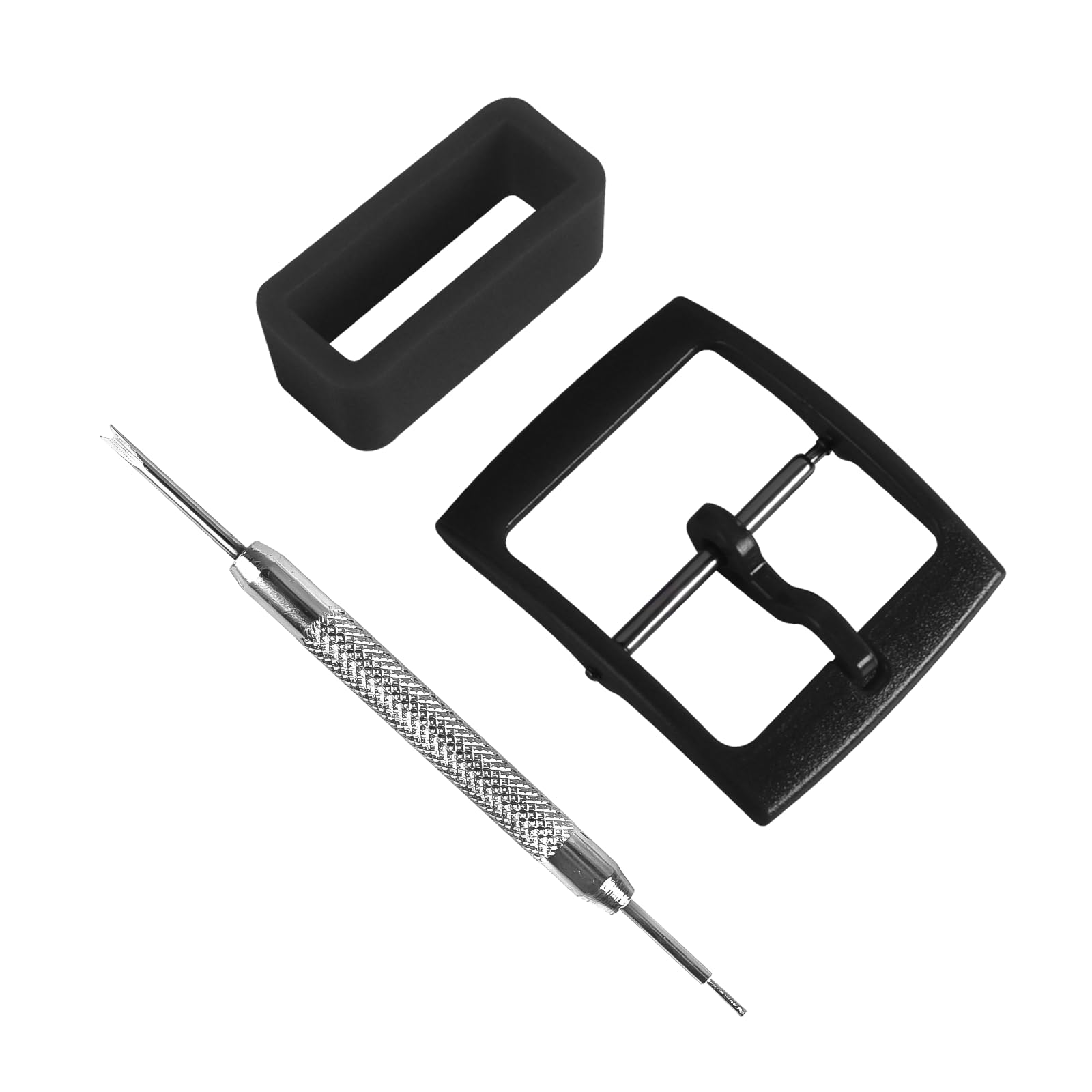 MyTimeWatch Straps Replacement Plastic Buckle and Silicone Loops for Swatch- Choice of Colors & Widths