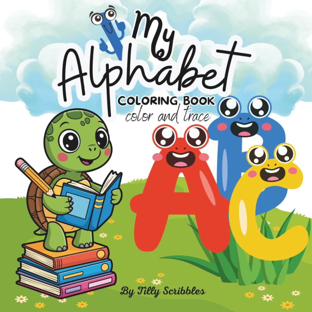 My Alphabet Coloring Book: Trace and Color: Learn Letters and Animal Names While Developing Early Writing and Fine Motor Skills for Kids Ages 3-5 (Color and Trace)