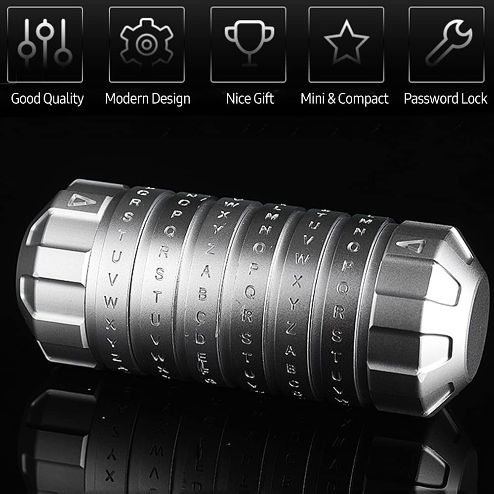 Cryptex, Verrouillage Romantique Intéressant, Cadeaux avec Design Moderne pour la Saint-Valentin, en Alliage D'aluminium