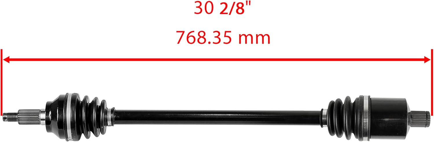 Caltric Front Left or Right Complete CV Joint Axle Compatible with Polaris 1333434 1333942 1334273 1334492