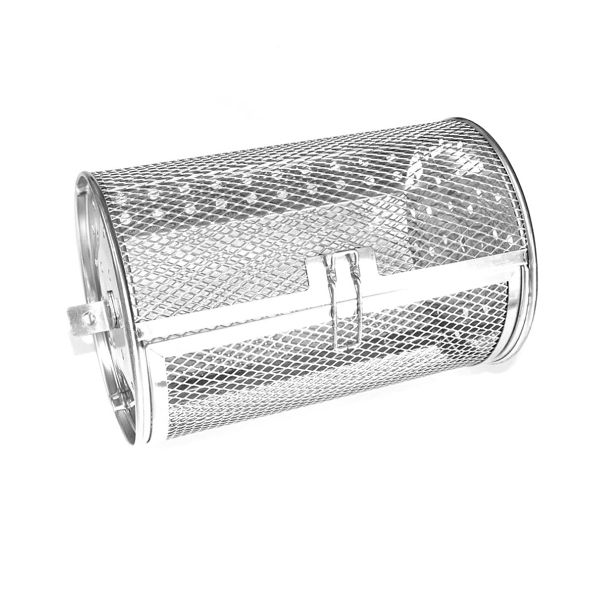 Namvo Panier à frites pour friteuse à air Panier à rôtissoire en acier inoxydable Panier à grill roulant rotatif à 360 ° Cage grillée (12 x 18 cm)