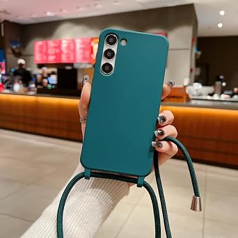 Lanyard Case for Samsung Galaxy A55 A35 A15 A25 A05s A52 A53 A13 A14 A54 A34 A24 A51 A71 A23 A33 A73 A32 A12 A72 A22 A21s Coverfor Samsung A13 5G/Dark Green