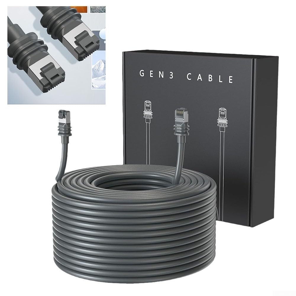 Cable Starlink Gen 3, cable de repuesto de 23 m para Starlink, accesorio de Internet por satélite de alta velocidad y cable de extensión para plato Star Link V3 (23 m)