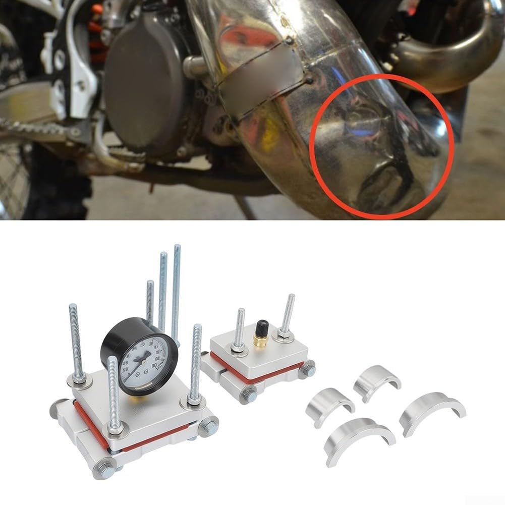 2-Takt Auspuff Dellen Reparatur Kit mit Manometer 0-100 PSI für Motorrad