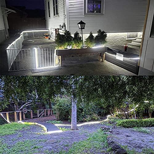 Taśma solarna LED 240 LED, na zewnątrz, wodoodporna, 10 m, elastyczna lina LED, taśma solarna, 8 trybów, pilot zdalnego sterowania, do ogrodu, werandy, ścieżki, domu, parasola, dekoracja dziedzińca,