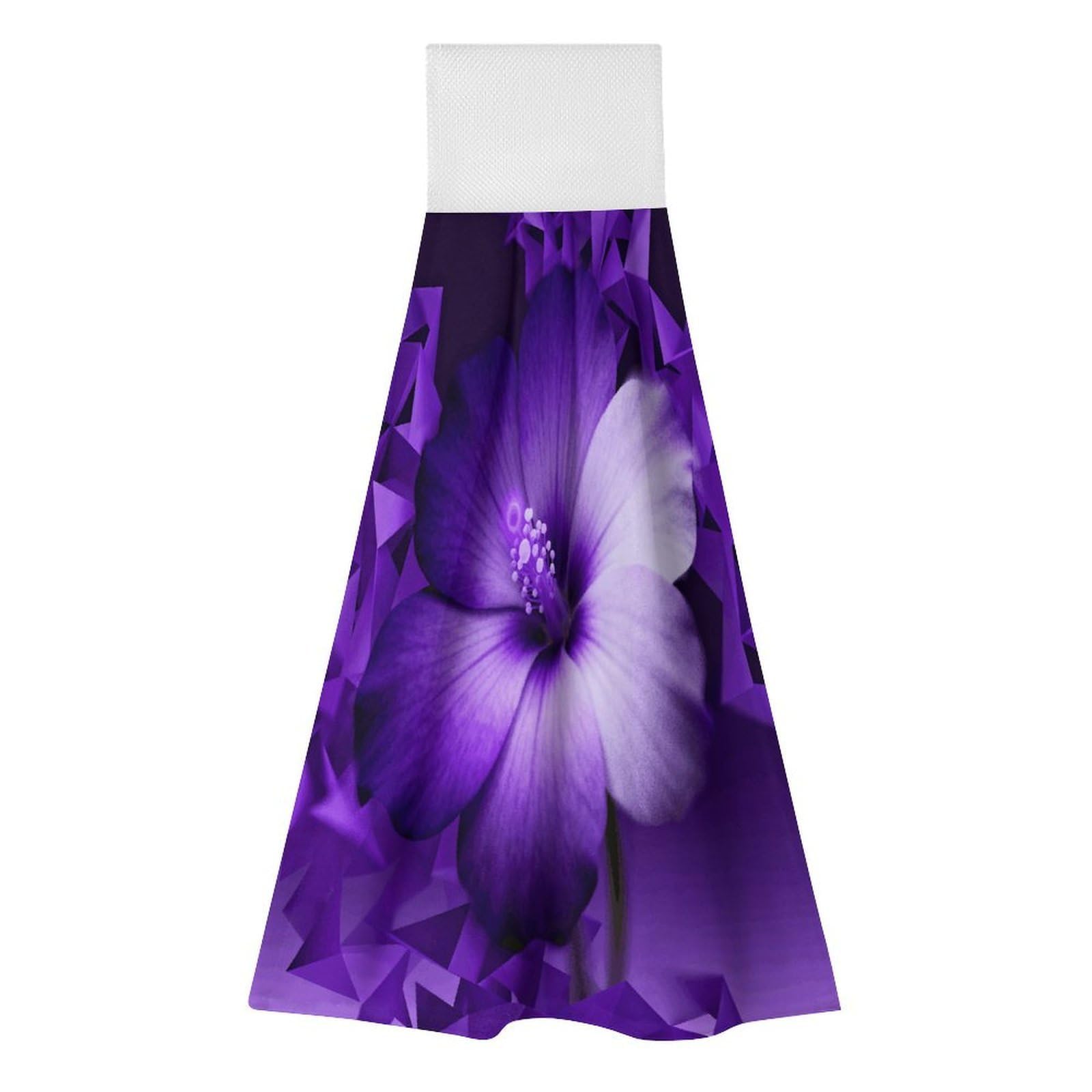 LZQPOEAS Purple Hand Towel Reusable Polyester Towel Quick Dry Microfiber Washcloths, Reusable Lint Free Cleaning Towels for Bathroom Kitchen Hotel Spa Home Daily Use