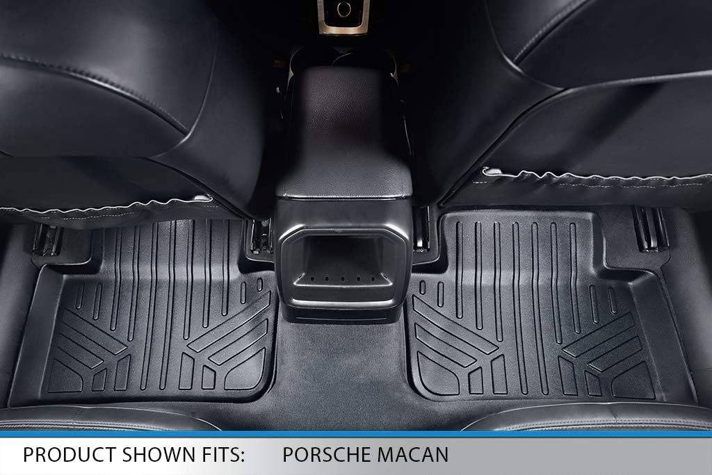 SMARTLINER Custom Fit Floor Mats 2nd Row Liner for 2014-2025 Porsche Macan