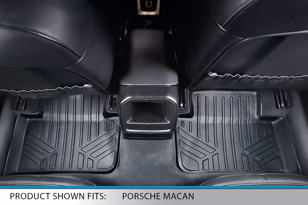 SMARTLINER Custom Fit Floor Mats 2nd Row Liner for 2014-2025 Porsche Macan — view 2