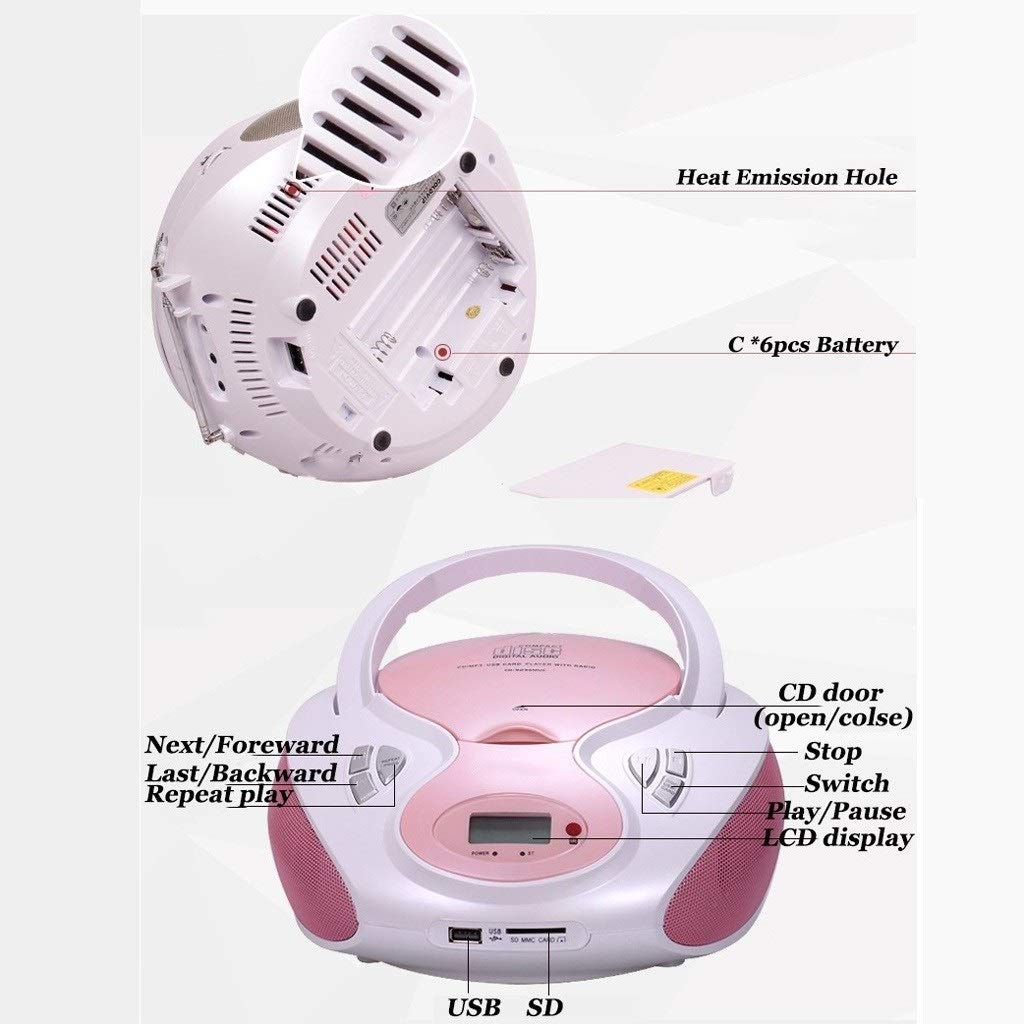 Amazon.co.jp: CDプレーヤー ポータブルCDプレーヤーブームックス