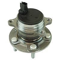 Vista 971 de TRQ Juego de 2 rodamientos de rueda trasera y conjunto de cubo con sensor ABS compatible con Ford Transit Connect 2014-2018