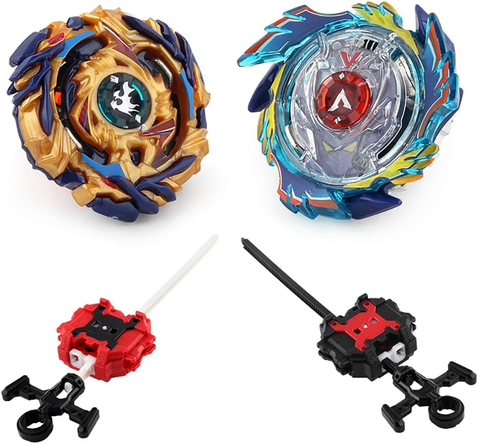 Bey Battles Burst 2 in 1 Metal Fight Tops with Launcher Grip and Battle Stadium Gyro Set Toys