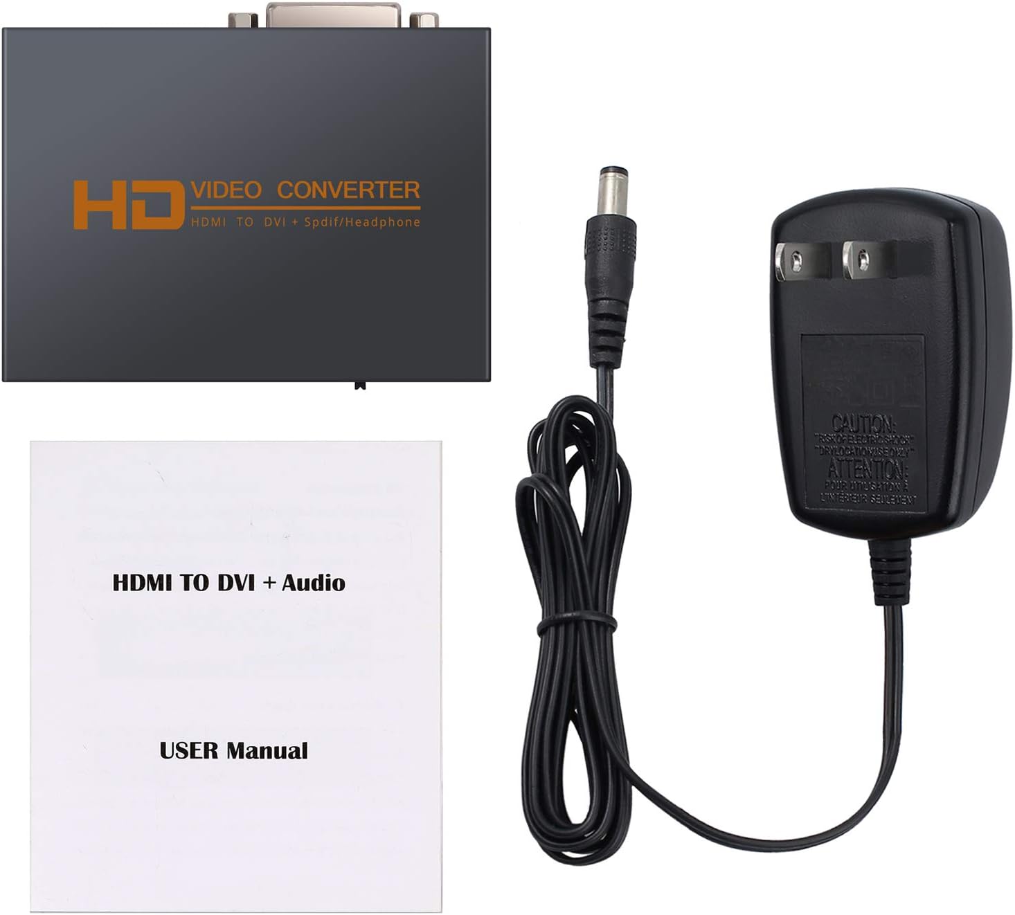 Rеvіеw Prоduсt eSynic 1080p HDMI to DVI Converter HDMI to DVI + Optical Toslink SPDIF + 3.5mm Stereo Audio Metal Housing HDMI Audio Extractor with Power Adapter Support DTS AC3 LPCM/PCM ETC 2.0ch/5.1ch