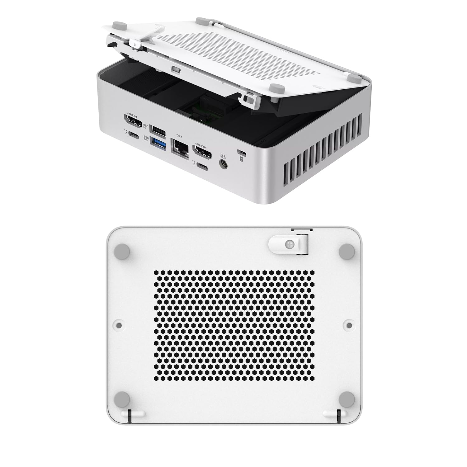 NUC 15 Pro+ NUC15CRSU9 Mini PC con processore Intel Core Ultra 9, grafica Intel Arc, display Quad 4K, Thunderbolt 4, Wi-Fi 7, chassis 0,7 L senza attrezzi per business e AI Computing (Barebone)