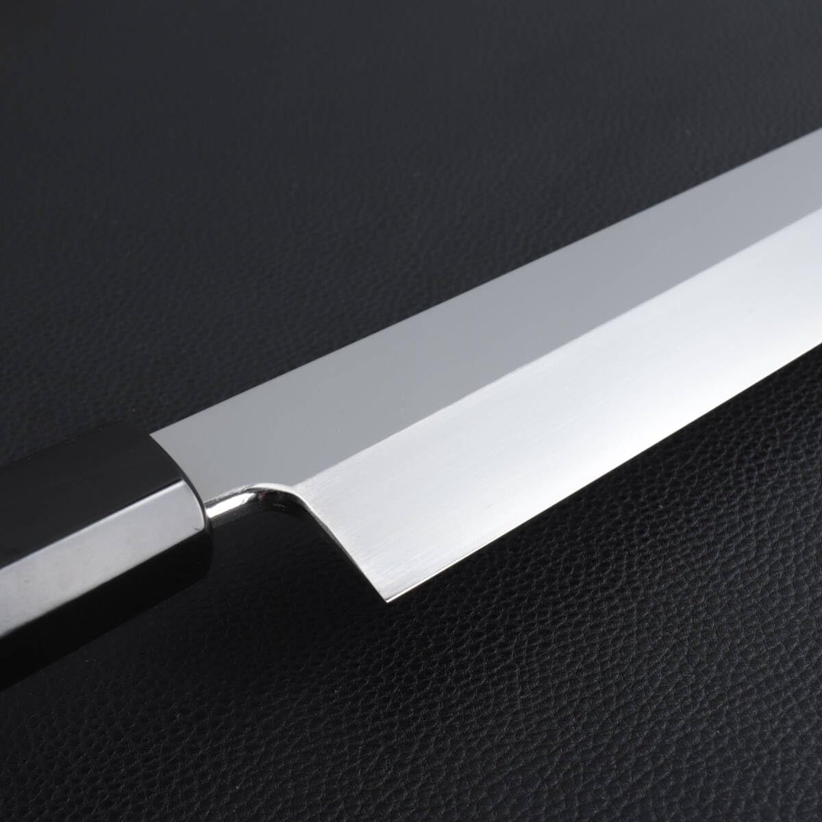 8622 極薄柳刃包丁 鞘付 尺（刃渡り300mm) 鏡面仕上げ 世界一薄い 本刃